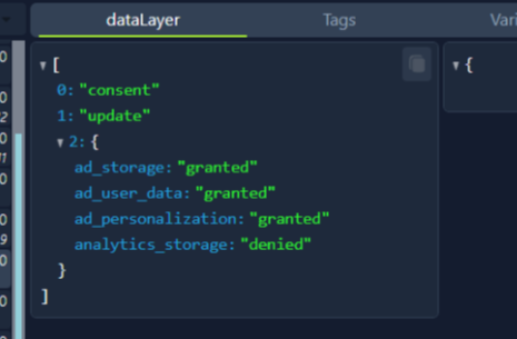 Consent Mode parameters
