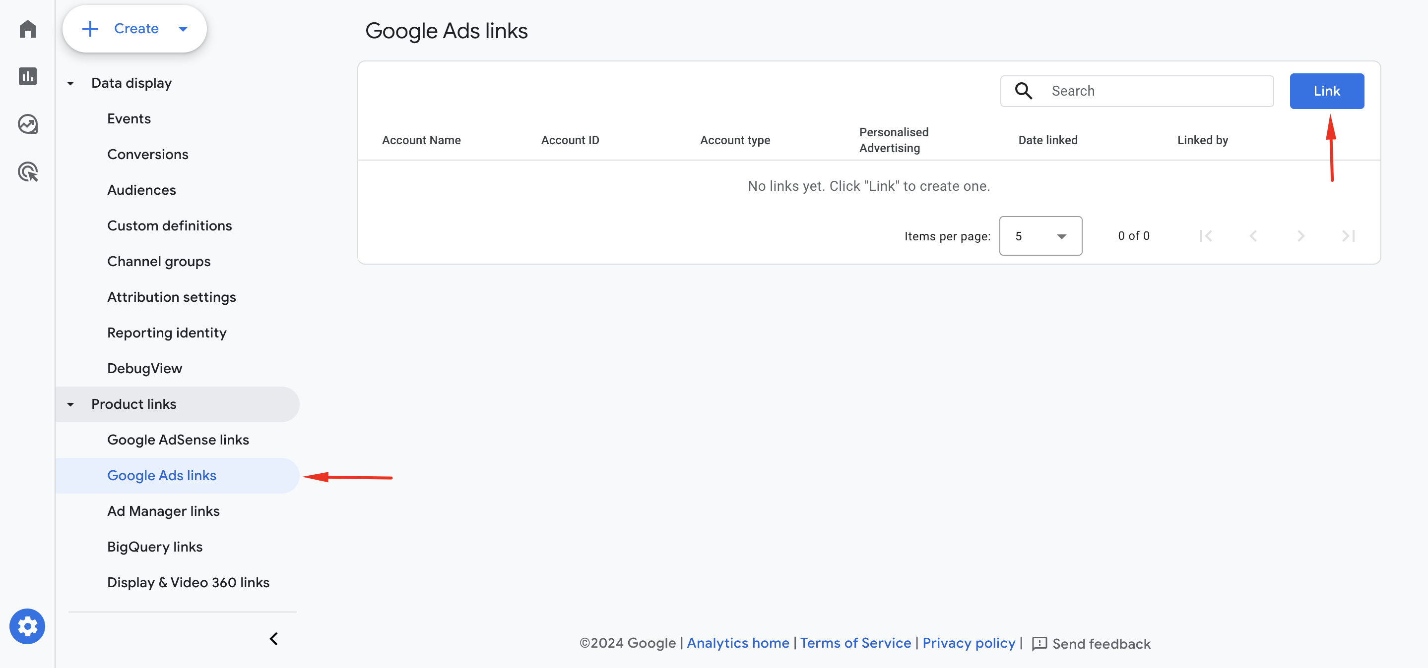 Link Google Ads