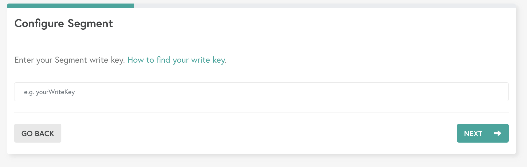 Add a Segment write key